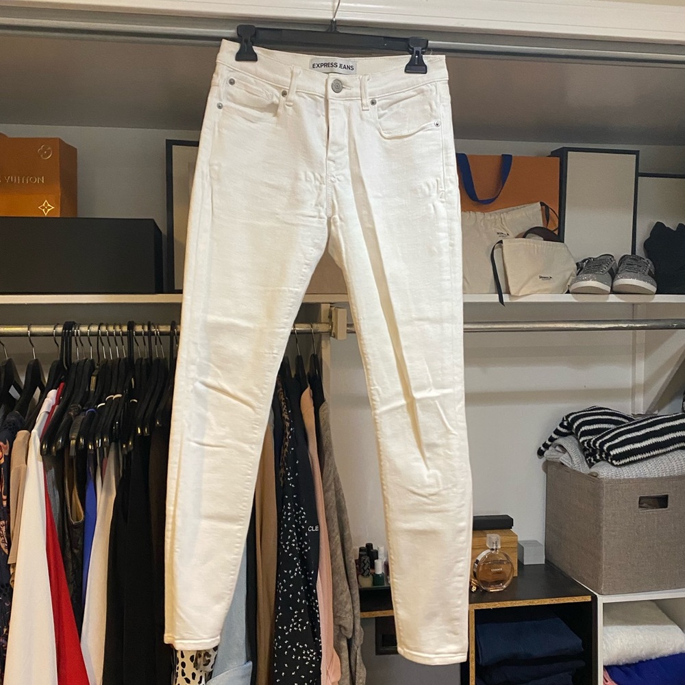 White Express Skinny Jeans Size 4